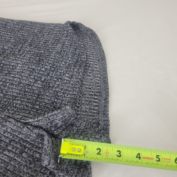 Shein Shorts Womens Large Charcoal High Rise Ribbed Knit Casual Stretch Waist - Picture 6 of 11